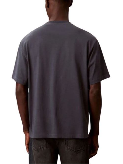 T-shirt con logo centrale Calvin Klein Jeans | LV04RE815GWD7